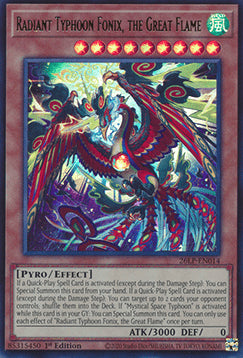 Radiant Typhoon Fonix, the Great Flame (V.1 - Ultra Rare)