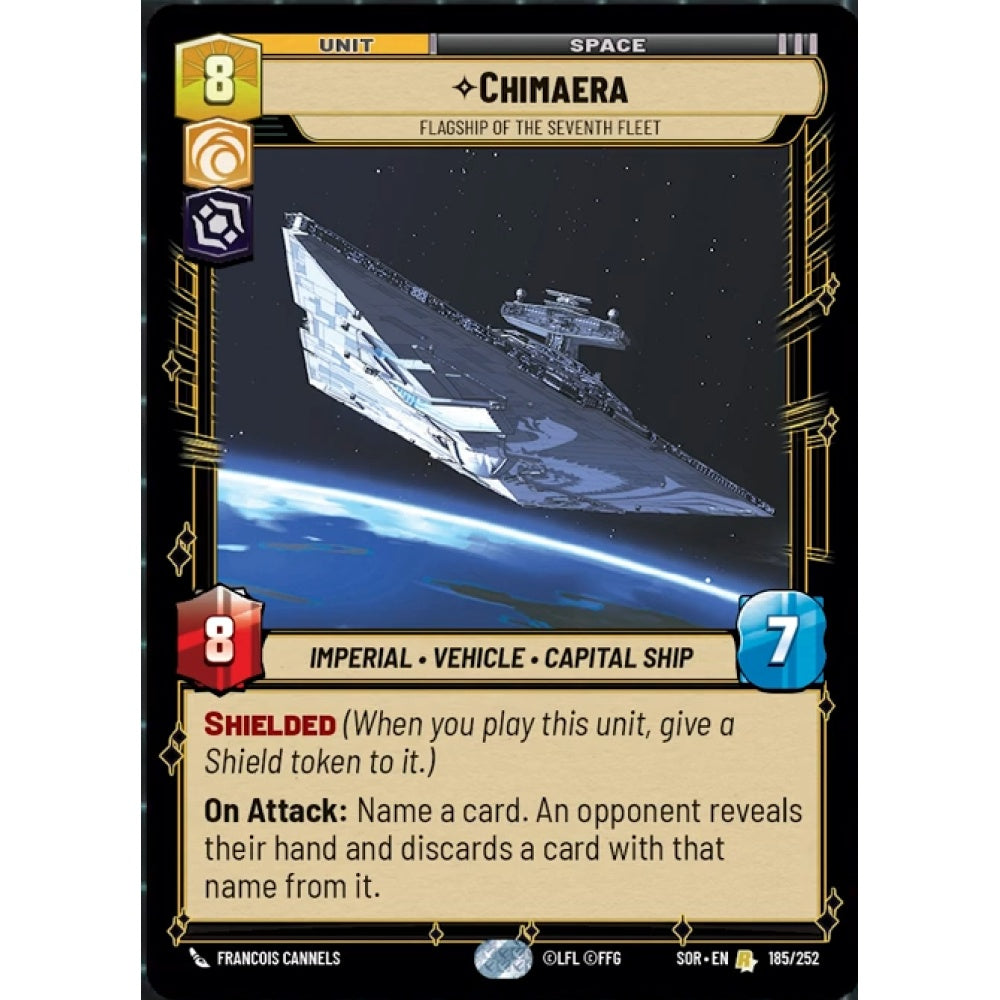 Chimaera, 185, R, Star Wars Unlimited, Sparks Of Rebellion