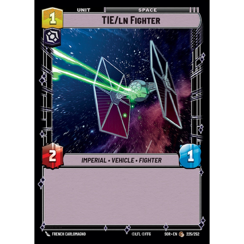 TIE/ln Fighter, 225, C, Star Wars Unlimited, Sparks Of Rebellion