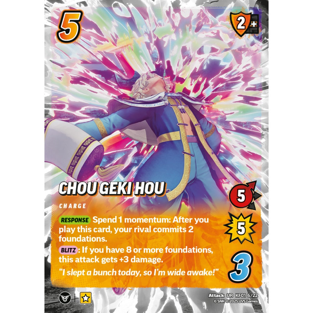 Chou Geki Hou 6/22 KF01 Universus The King of Fighters XV: Challenger Series: Team Hero Attack UR