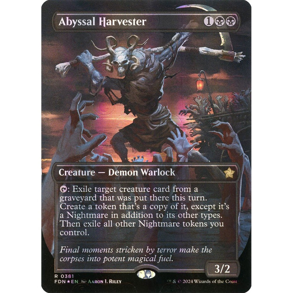 Abyssal Harvester, 381, rare, Magic: The Gathering, Foundations