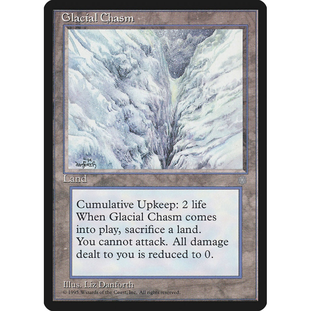 Glacial Chasm uncommon 353 Magic the Gathering Ice Age