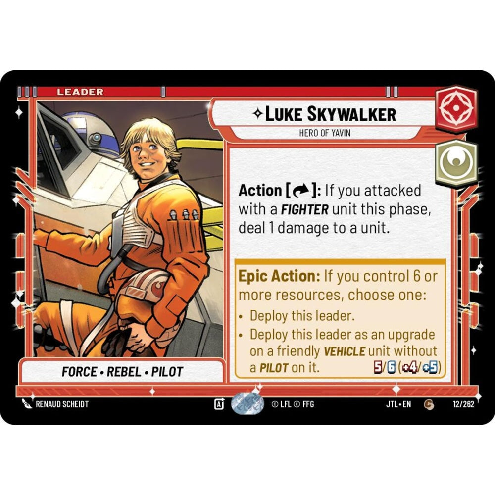 Luke Skywalker, C, JTL 012), Star Wars Unlimited
