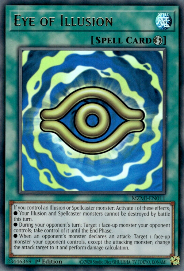 Eye of Illusion MZMI-EN011 Collector's Rare Collector's Rare Yu-Gi-Oh Maze of Millennia in Art