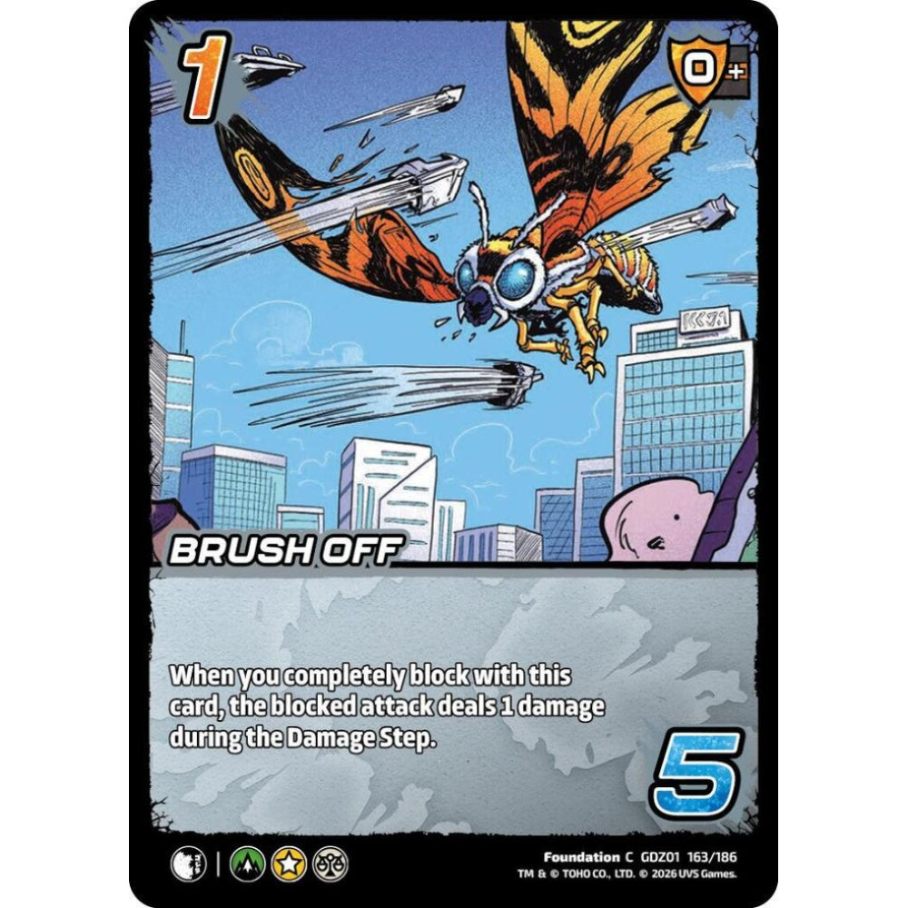 Brush Off GDZ01 163/186 GDZ01 Universus Godzilla: Reign of Kaiju Foundation C