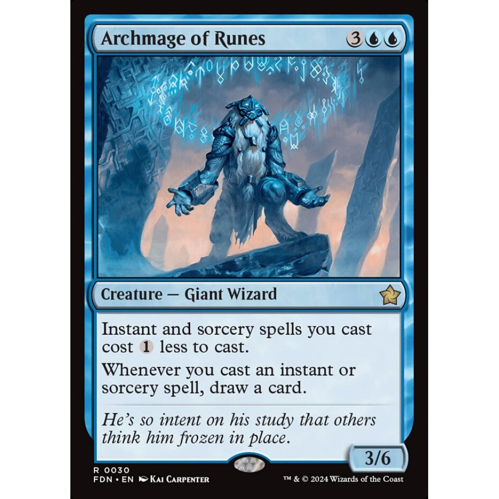 Archmage of Runes, 30, rare, Magic: The Gathering, Foundations