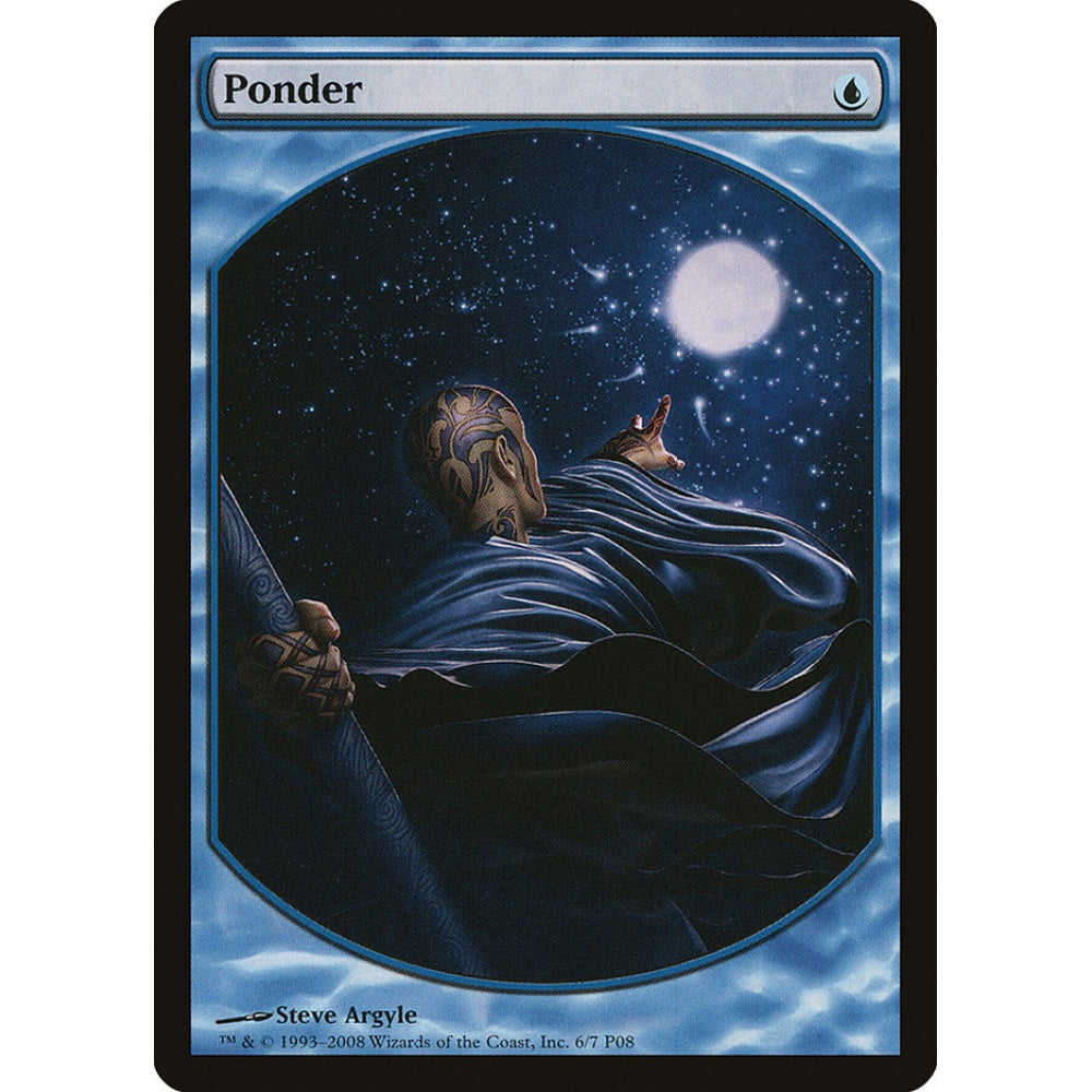 Ponder rare 6 Magic the Gathering Magic Player Rewards 2008