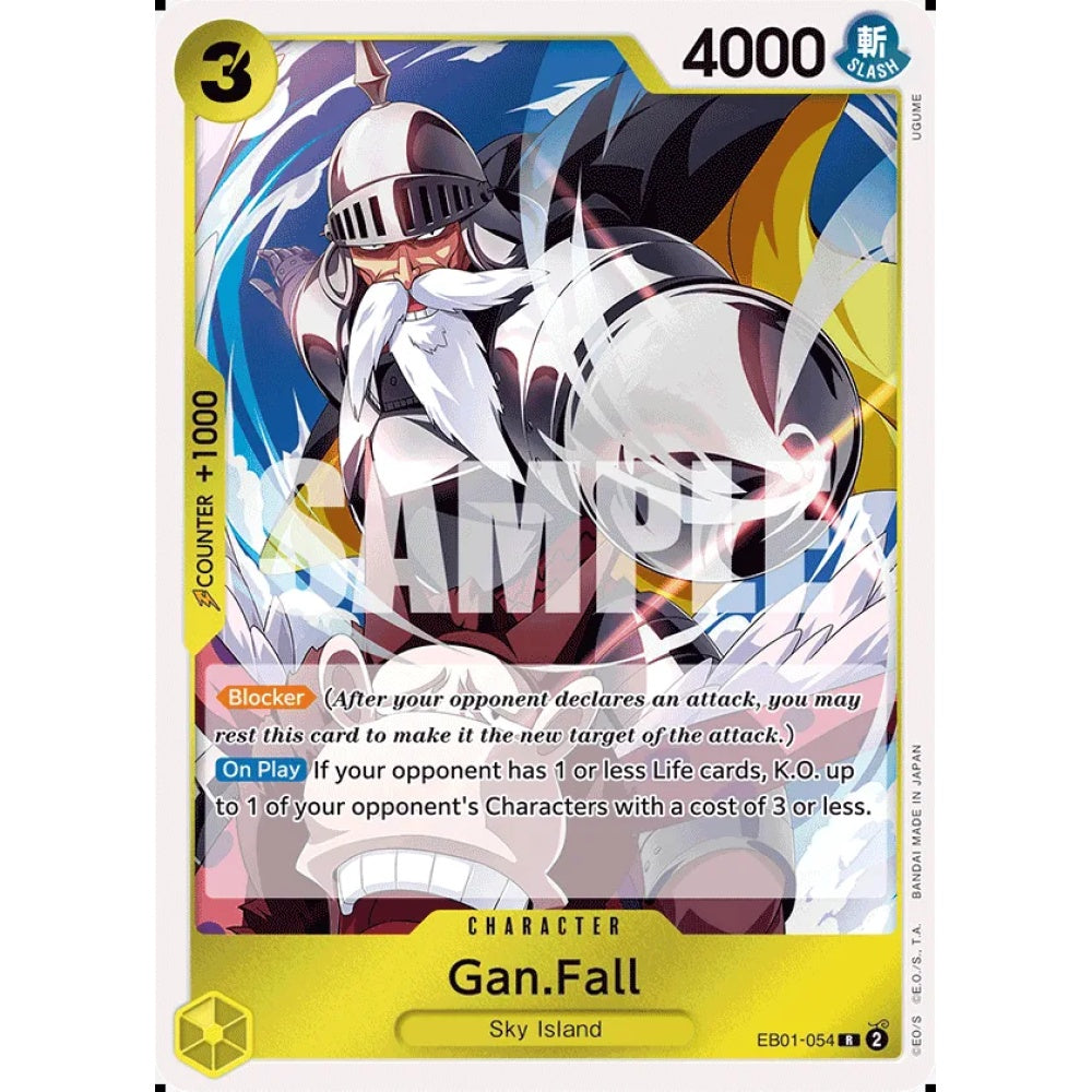 Gan.Fall, EB01-054, Rare, One Piece, Memorial Collection