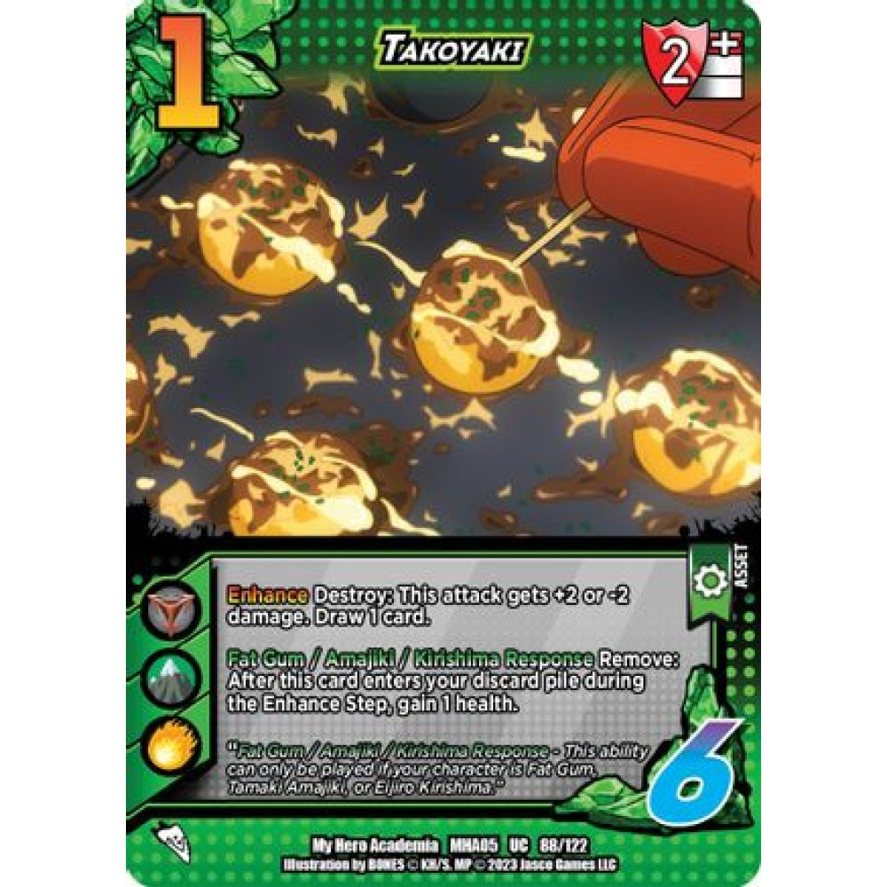 Takoyaki, 88/122, UC, UniVersus, MHA05 Undaunted Raid