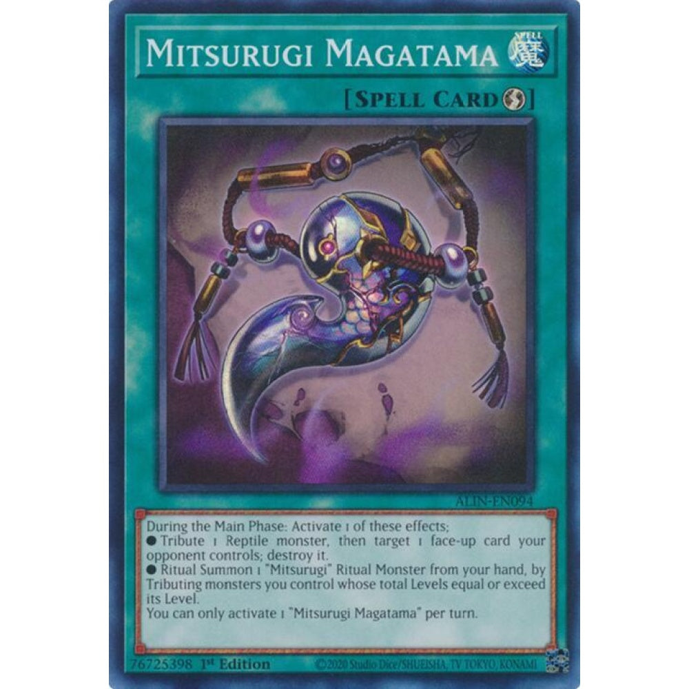 Mitsurugi Magatama ALIN-EN094 Super Yu-Gi-Oh Alliance Insight