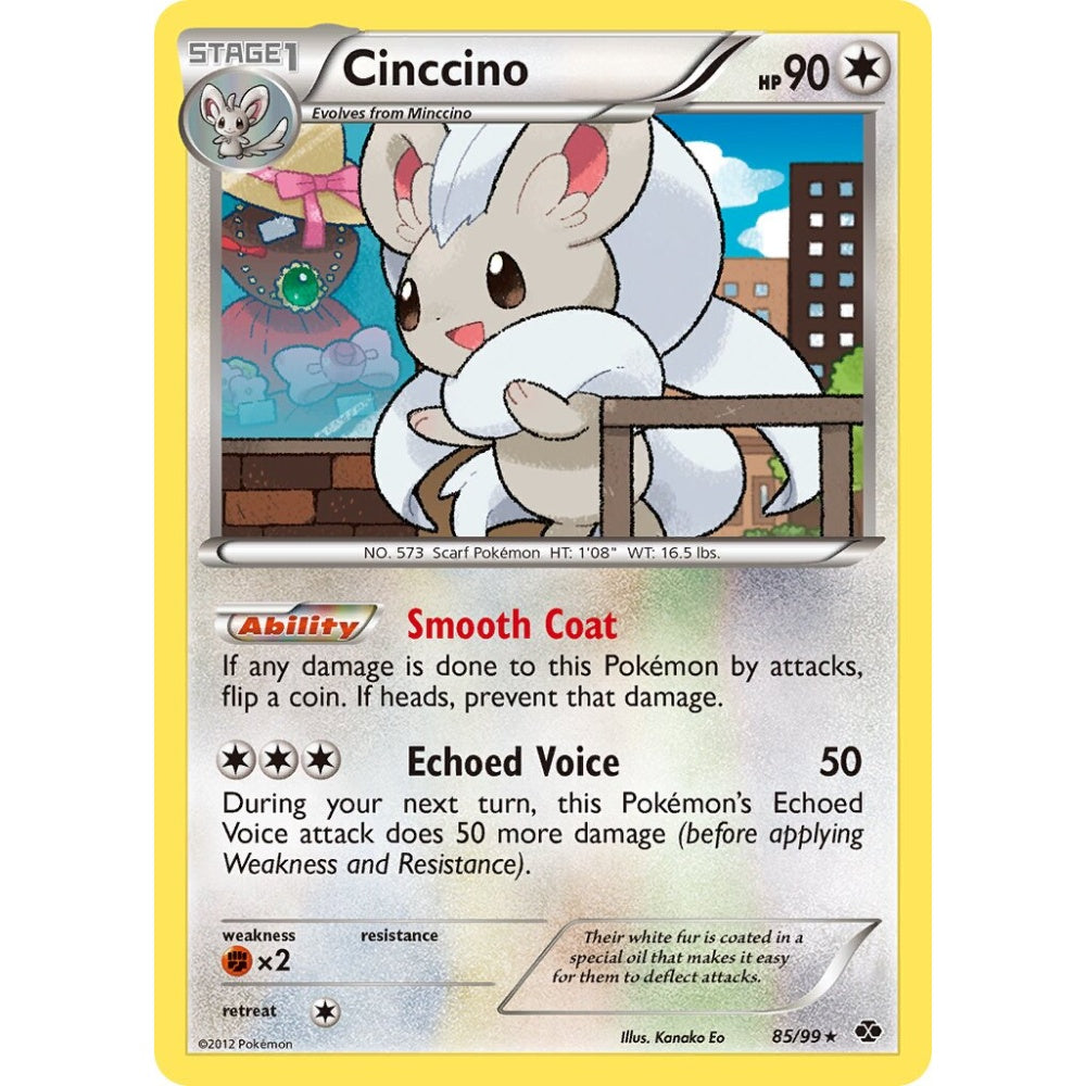Cinccino Rare Holo 85/99 Pokemon Card Game Next Destinies
