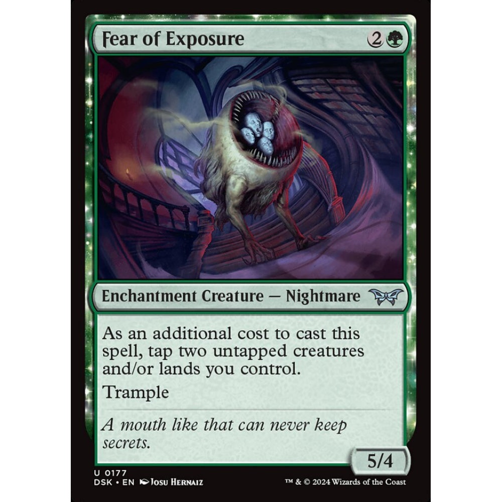 Fear of Exposure, 177, uncommon, Magic: The Gathering, Duskmourn: House of Horror
