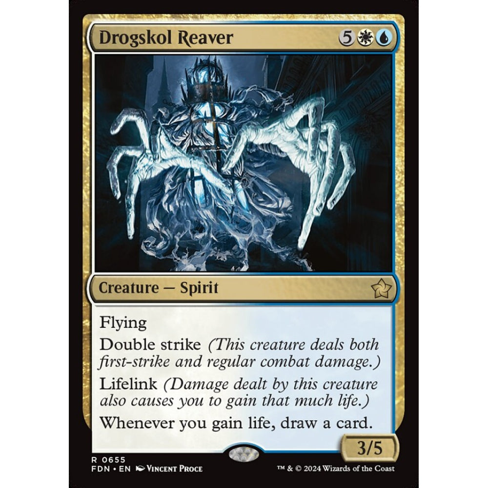 Drogskol Reaver, 655, rare, Magic: The Gathering, Foundations