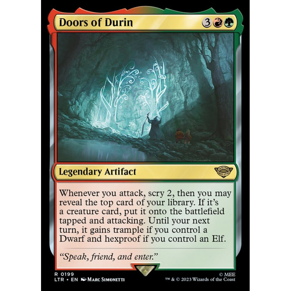 Doors of Durin, rare, 199, Magic the Gathering, The Lord of the Rings: Tales of Middle-earth