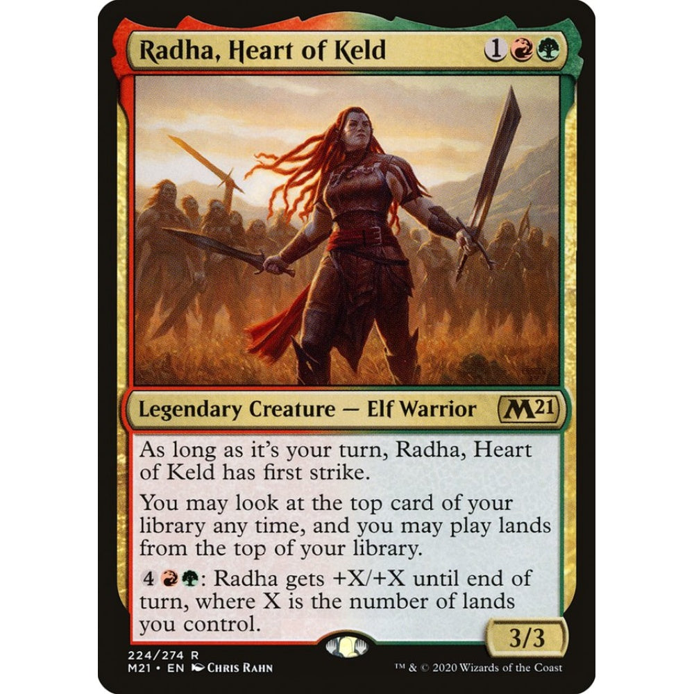 Radha, Heart of Keld rare 224 Magic the Gathering Core Set 2021