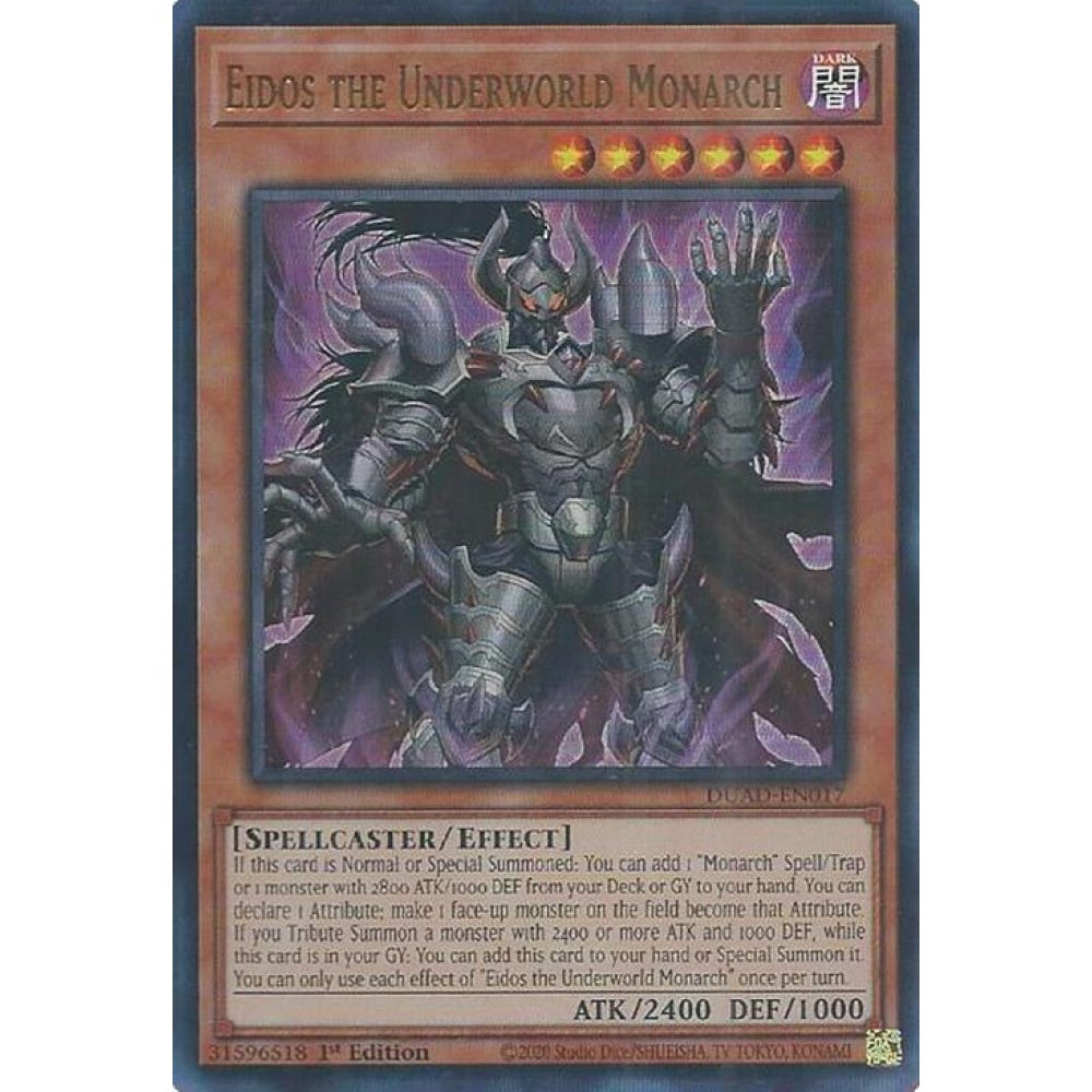 Eidos the Underworld Monarch DUAD-EN017 Ultra Yu-Gi-Oh Duelist's Advance