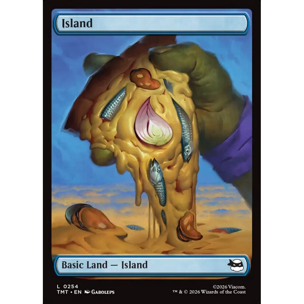 Island common 254 Magic the Gathering Teenage Mutant Ninja Turtles