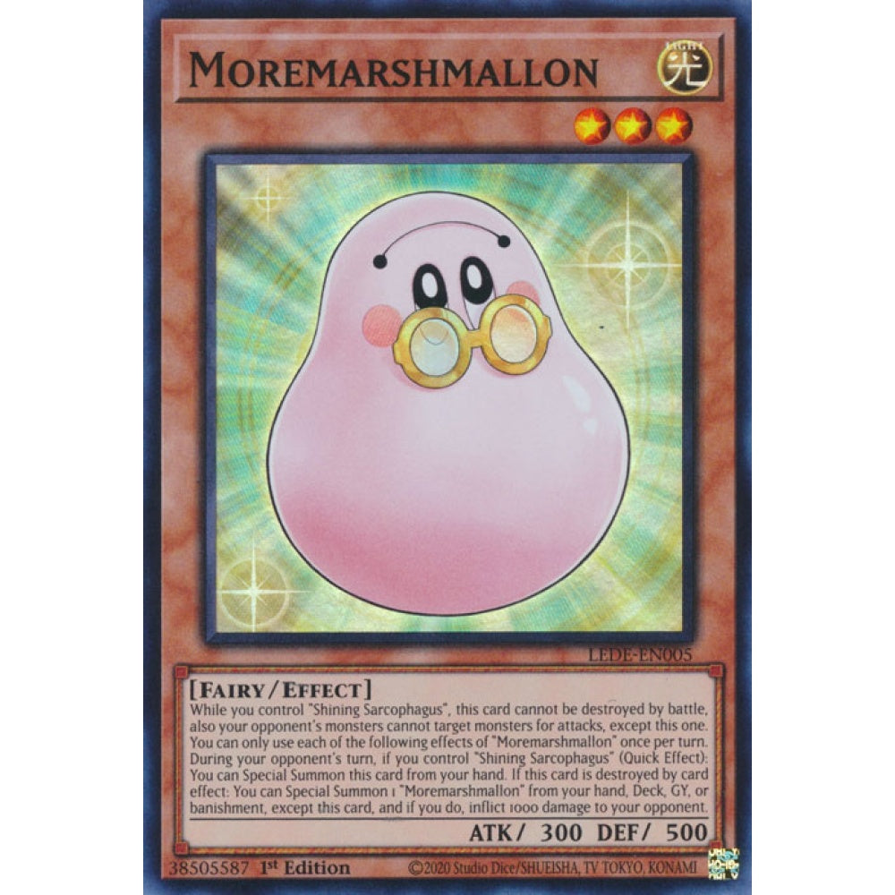 Moremarshmallon LEDE-EN005 Super Super Rare Yu-Gi-Oh Legacy of Destruction in Art