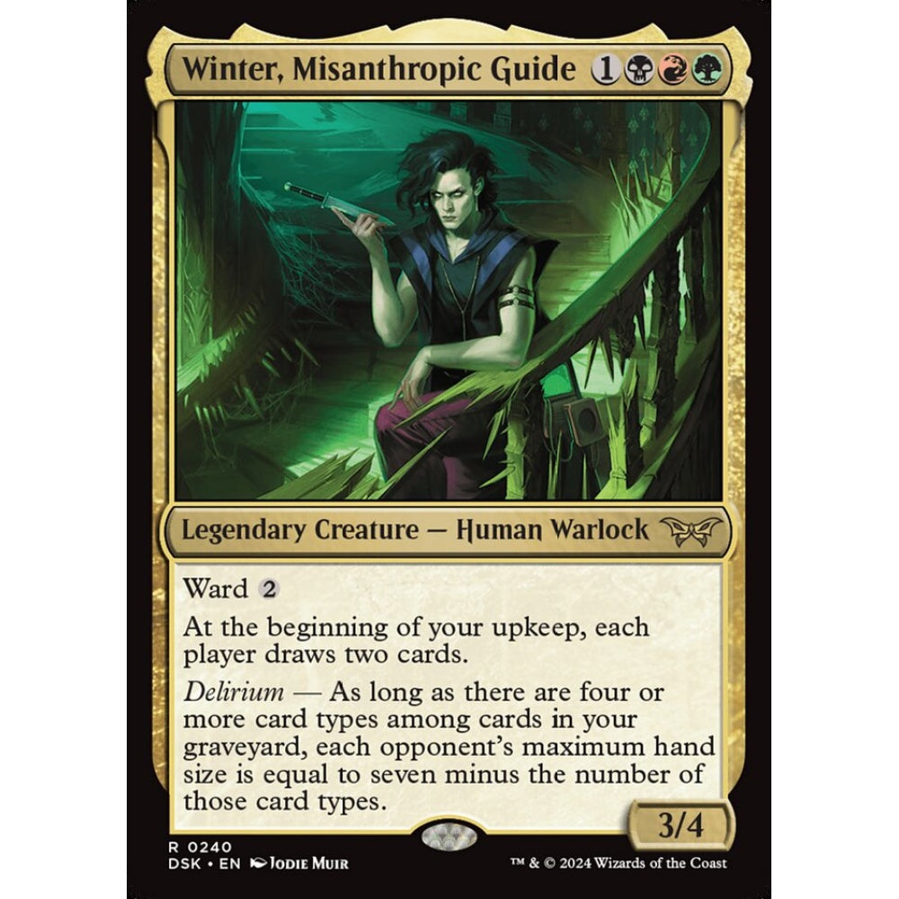 Winter, Misanthropic Guide, 240, rare, Magic: The Gathering, Duskmourn: House of Horror