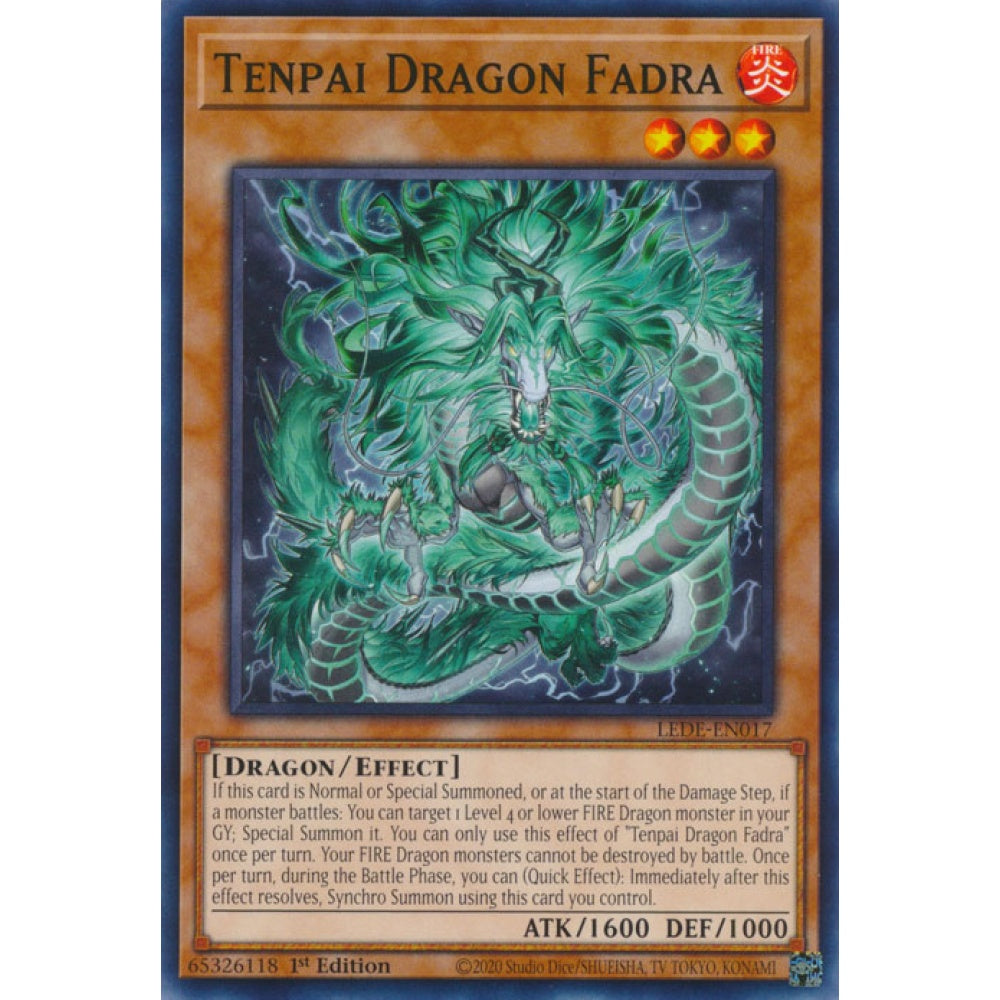 Tenpai Dragon Fadra LEDE-EN017 Common Common Yu-Gi-Oh Legacy of Destruction in Art