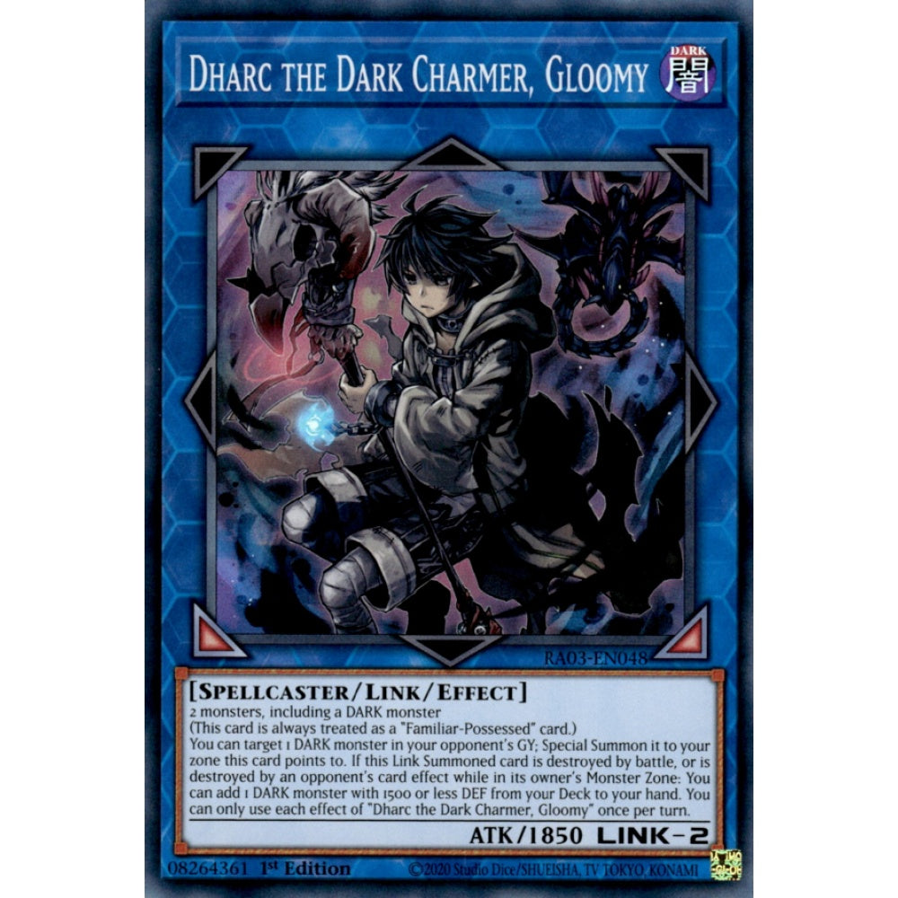 Dharc the Dark Charmer, Gloomy RA03-EN048 Super Super Rare Yu-Gi-Oh Quarter Century Bonanza in Art