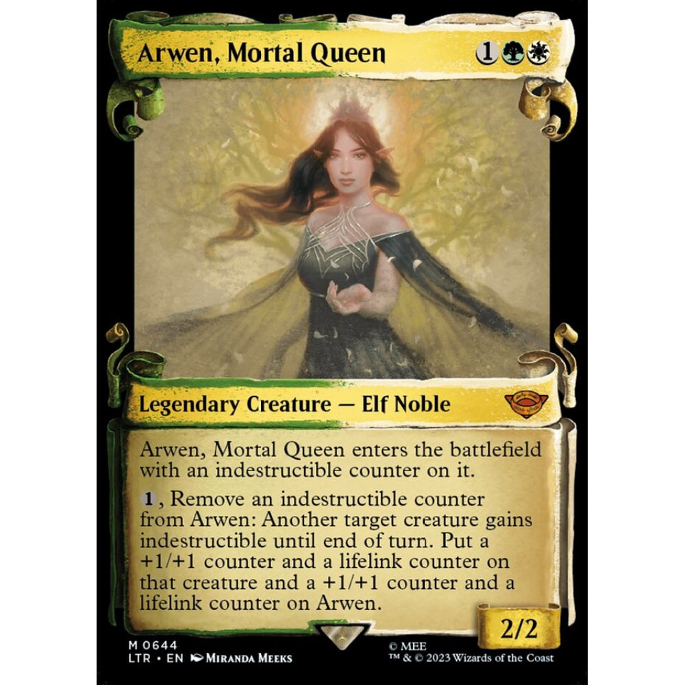 Arwen, Mortal Queen, mythic, 644, Magic the Gathering, The Lord of the Rings: Tales of Middle-earth