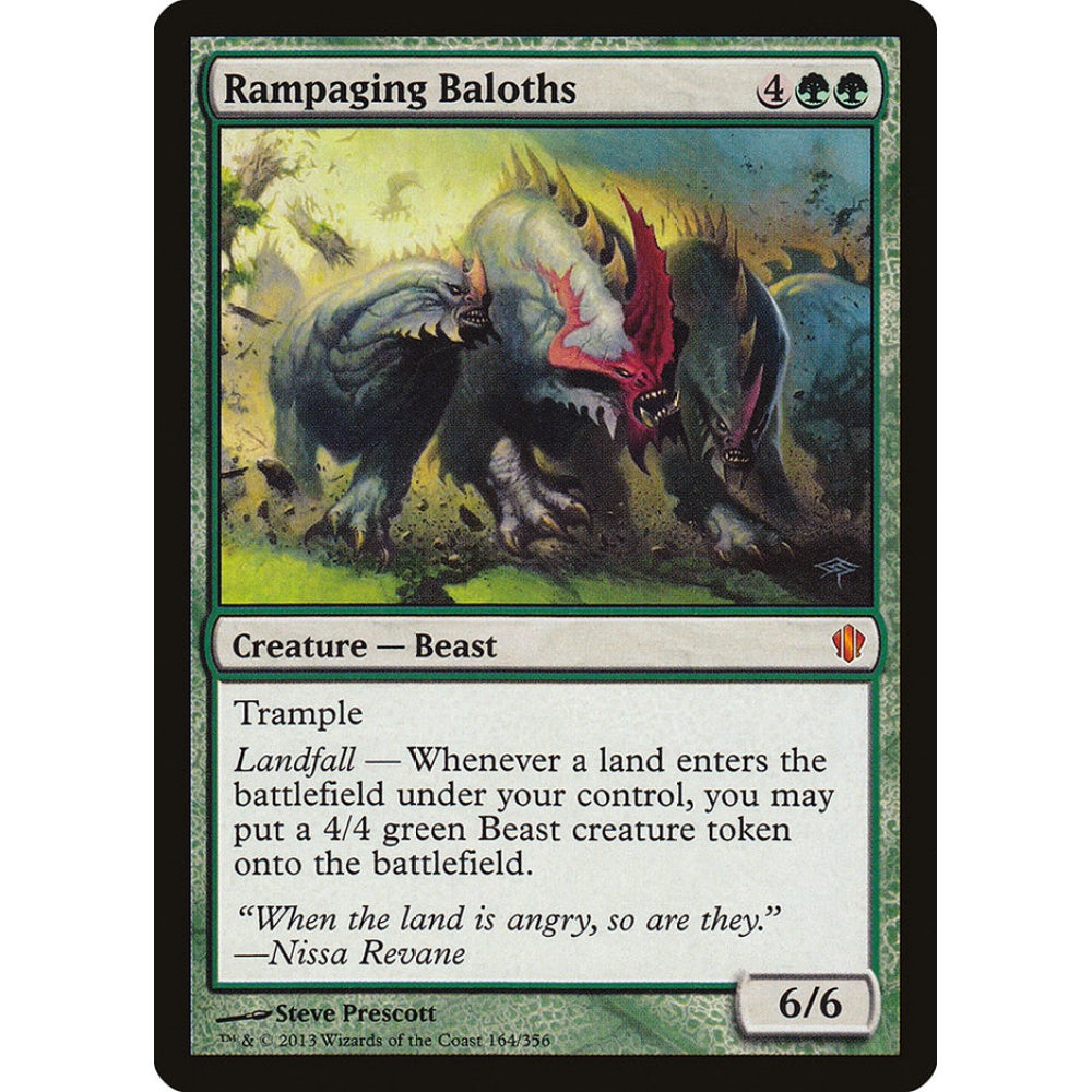 Rampaging Baloths mythic 164 Magic the Gathering Commander 2013