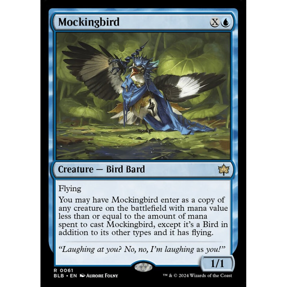 Mockingbird, 61, rare, Magic: The Gathering, Bloomburrow
