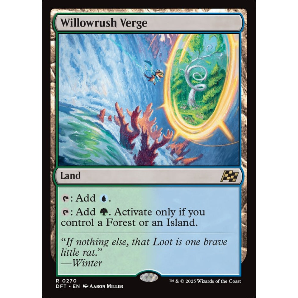 Willowrush Verge, 270, rare, Magic: The Gathering, Aetherdrift