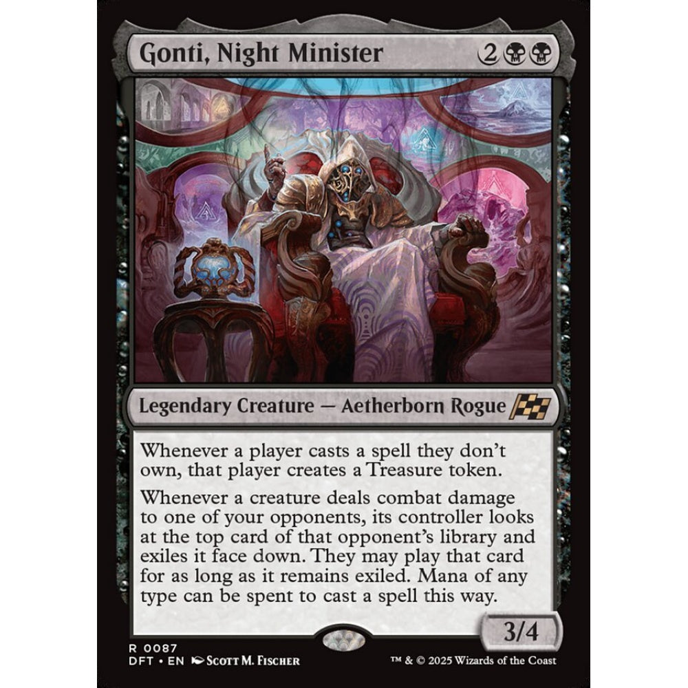Gonti, Night Minister, 87, rare, Magic: The Gathering, Aetherdrift