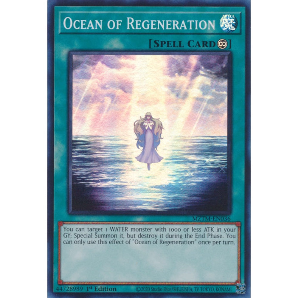 Ocean of Regeneration MZTM-EN036 Super Super Rare Yu-Gi-Oh Maze of the Master in Art