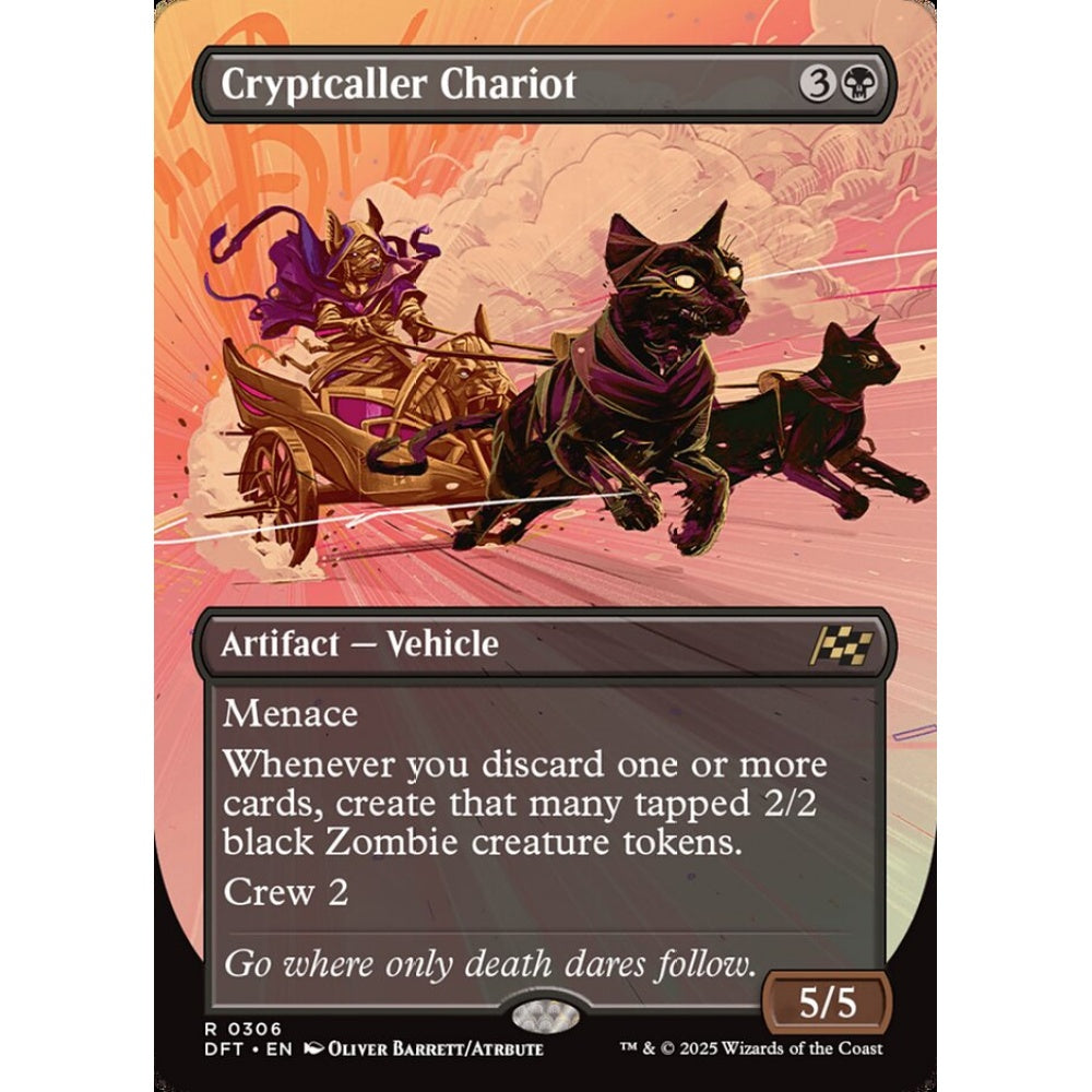 Cryptcaller Chariot, 306, rare, Magic: The Gathering, Aetherdrift