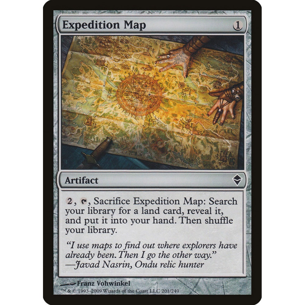 Expedition Map common 201 Magic the Gathering Zendikar