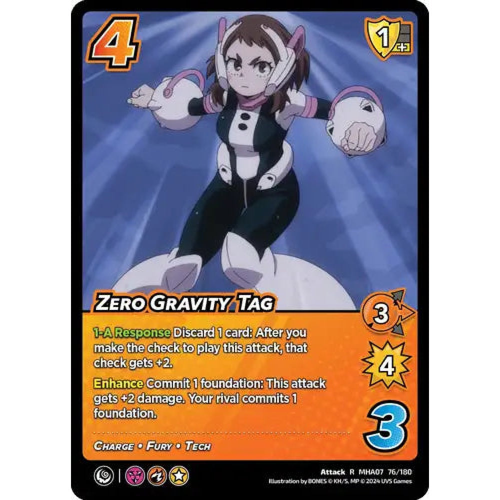 Zero Gravity Tag, 76/180, R, UniVersus, MHA07 Girl Power
