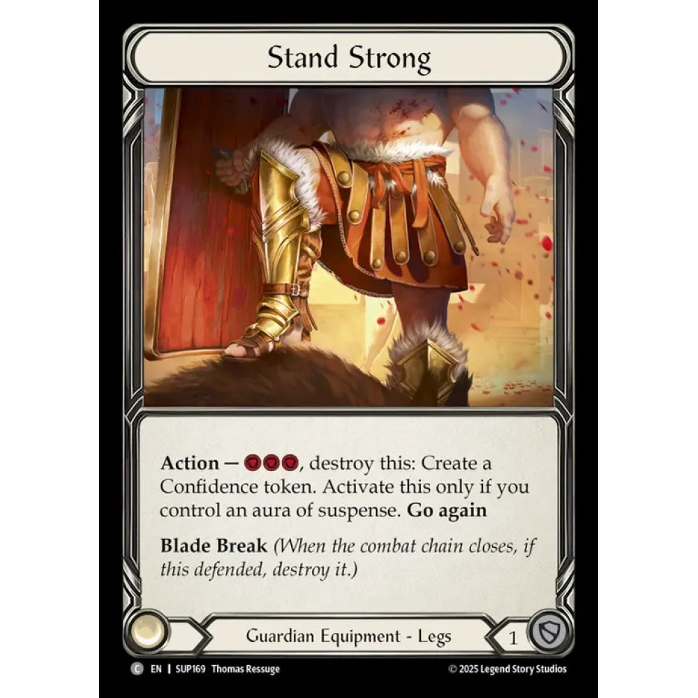Stand Strong SUP169-CF Common Flesh & Blood Trading Card Game Super Slam in Cold Foil Art