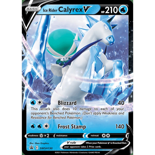 Ice Rider Calyrex V Black Star Promo SWSH130 Pokemon Card Game Sword & Shield Promos