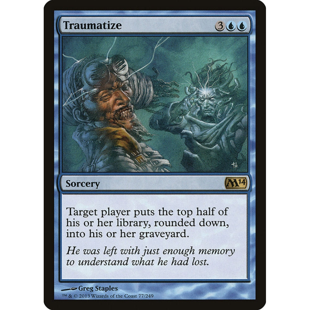 Traumatize rare 77 Magic the Gathering Magic 2014