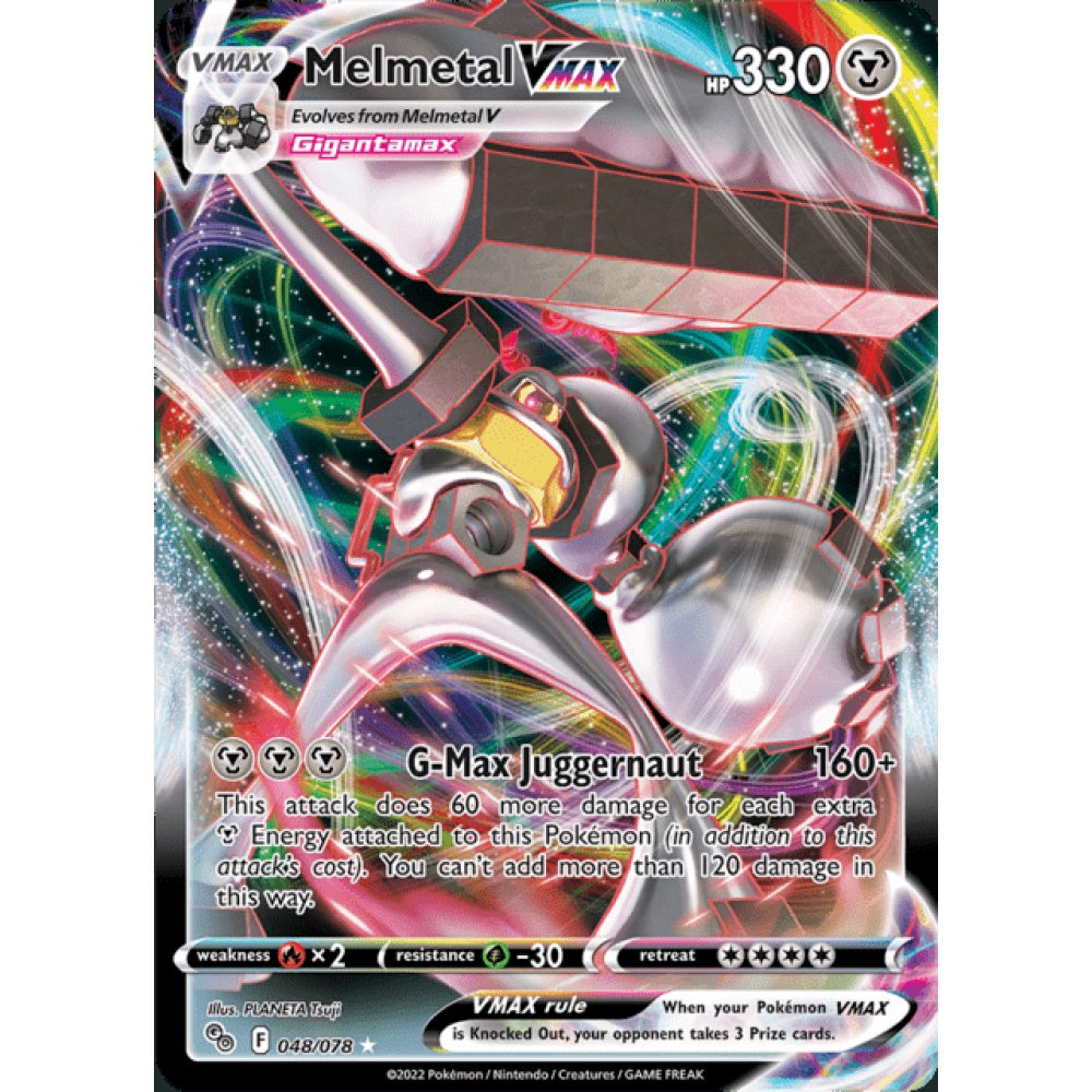 Melmetal VMAX Ultra Rare 048/078 Pokemon Card Game Pokémon Go