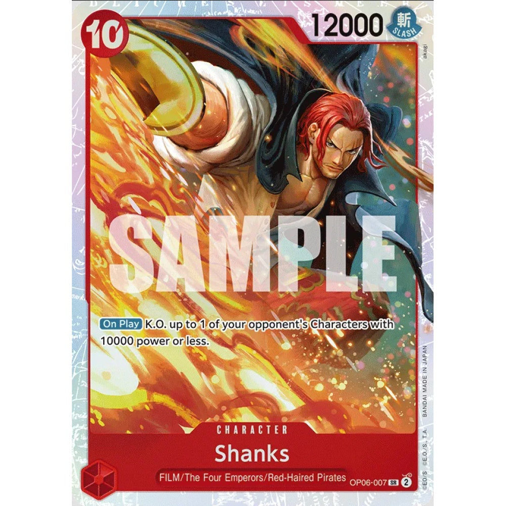 Shanks, OP06-007, Super Rare, One Piece, Wings of the Captain
