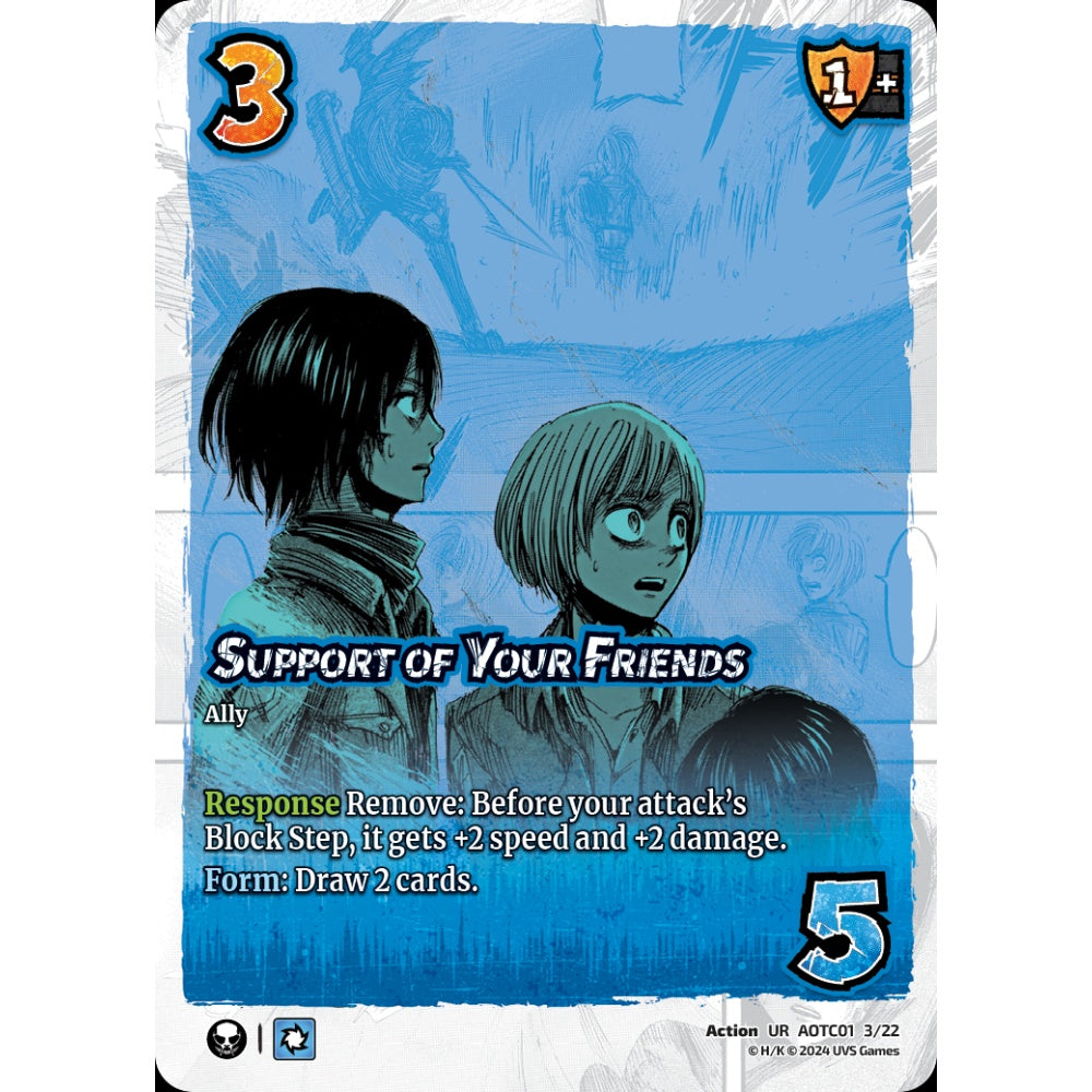 Support of Your Friends, 3/22, UR, UniVersus, Attack on Titan: Battle for Humanity