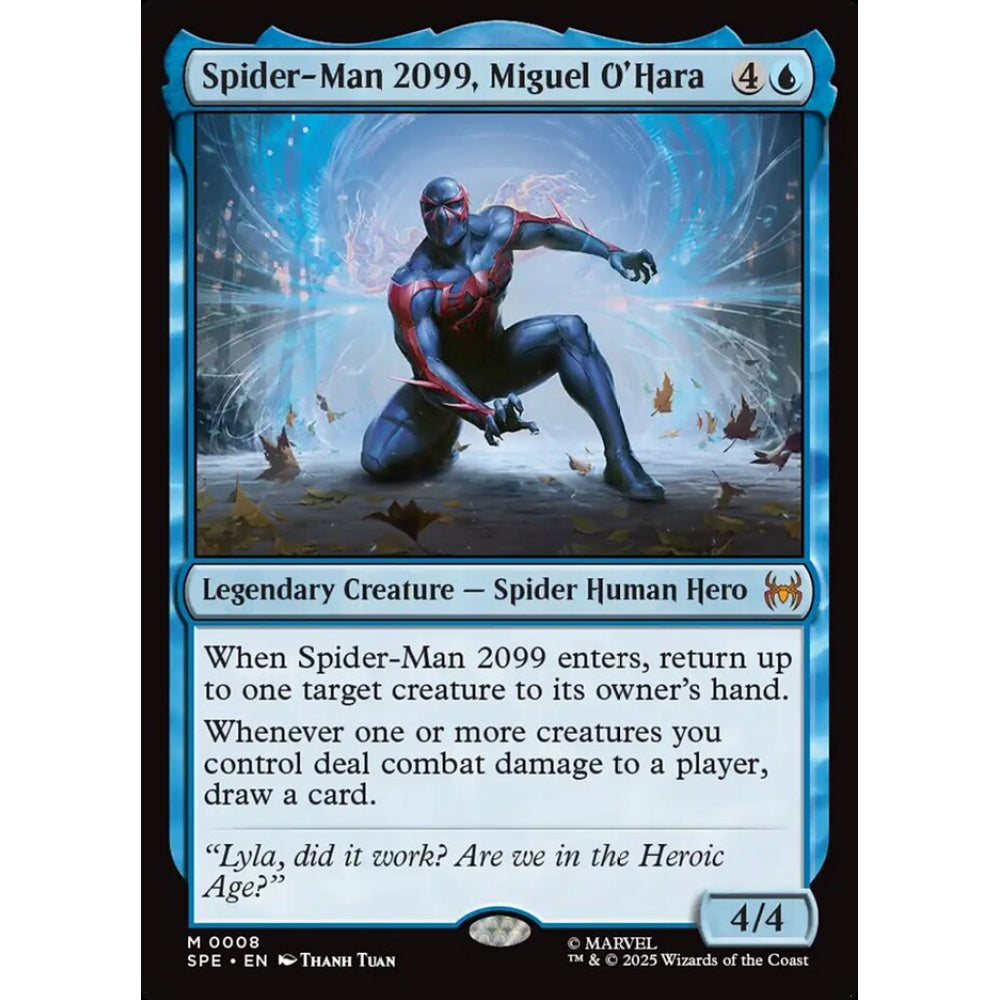 Spider-Man 2099, Miguel O'Hara mythic 8 Magic the Gathering Marvel's Spider-Man Eternal