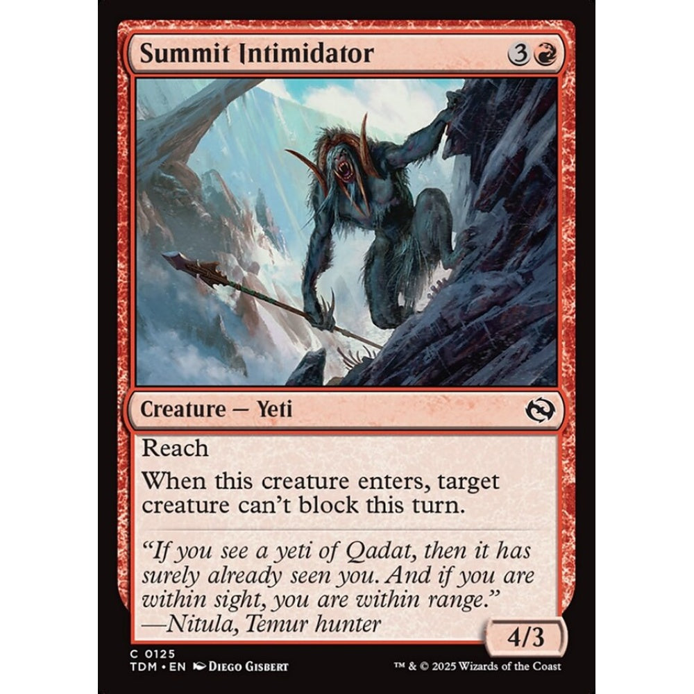Summit Intimidator common 125 Magic the Gathering Tarkir: Dragonstorm
