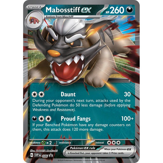 Mabosstiff ex Promo 086 Pokemon Card Game Scarlet & Violet Promos