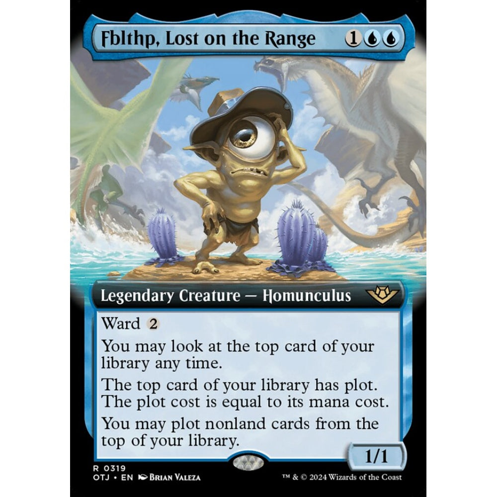 Fblthp, Lost on the Range, 319, rare, Magic: The Gathering, Outlaws of Thunder Junction