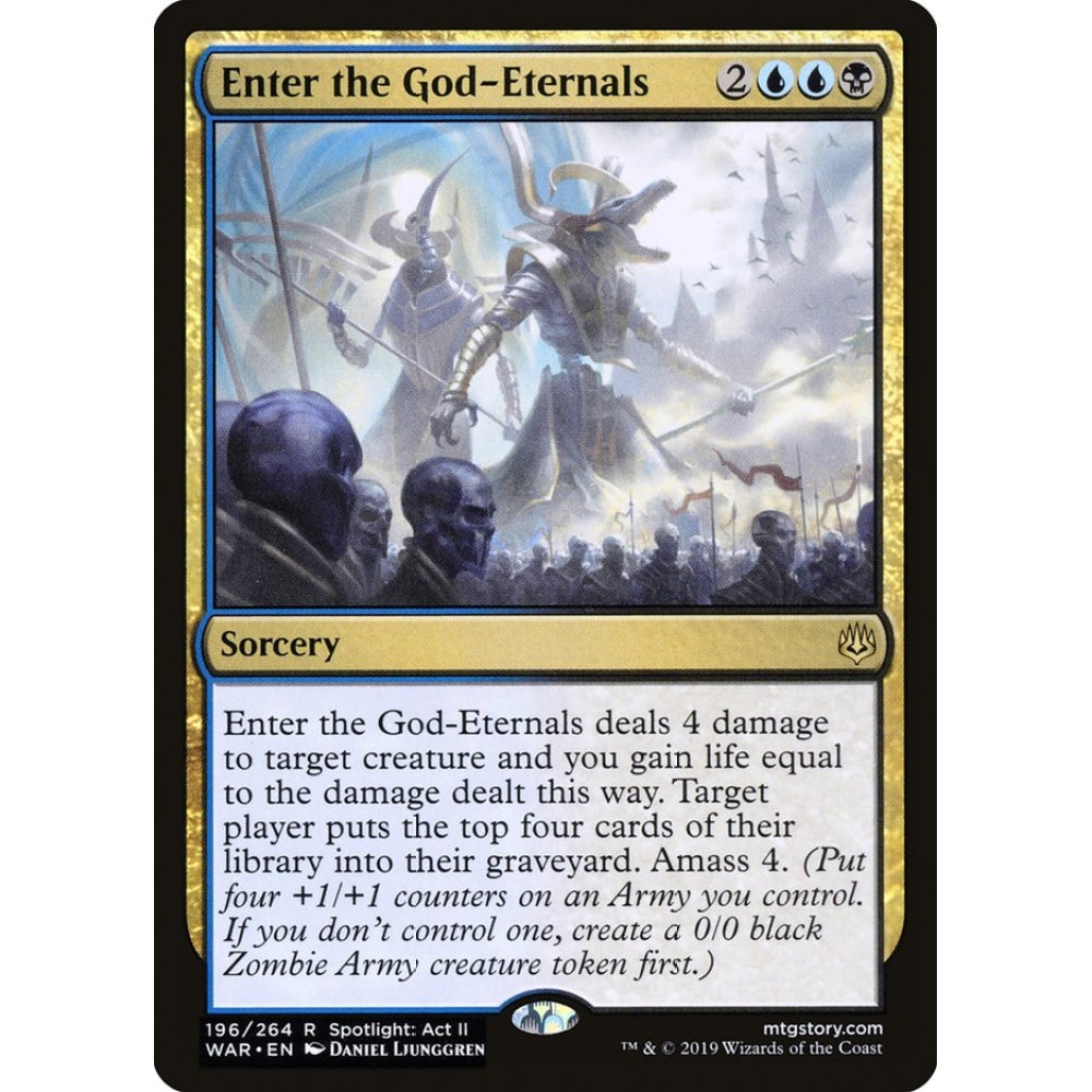 Enter the God-Eternals rare 196 Magic the Gathering War of the Spark