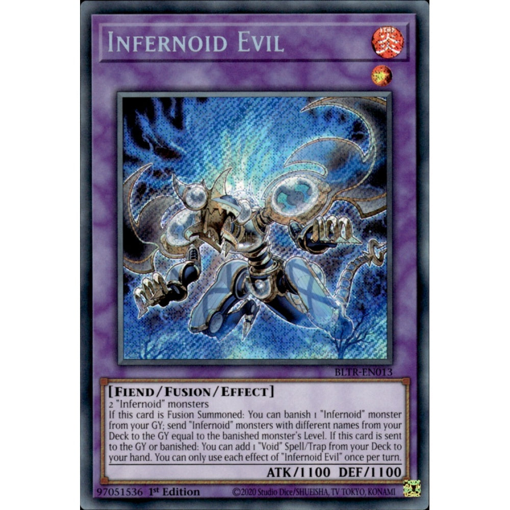 Infernoid Evil BLTR-EN013 Secret Secret Rare Yu-Gi-Oh Battles of Legend: Terminal Revenge in Art