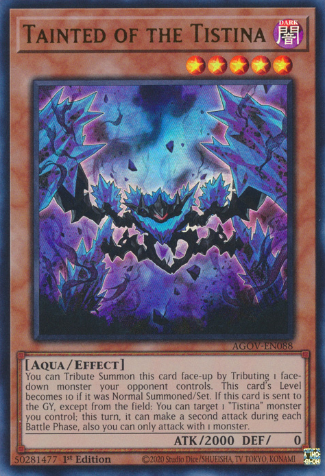 Tainted of the Tistina AGOV-EN088 Ultra Ultra Rare Yu-Gi-Oh Age of Overlord in Art