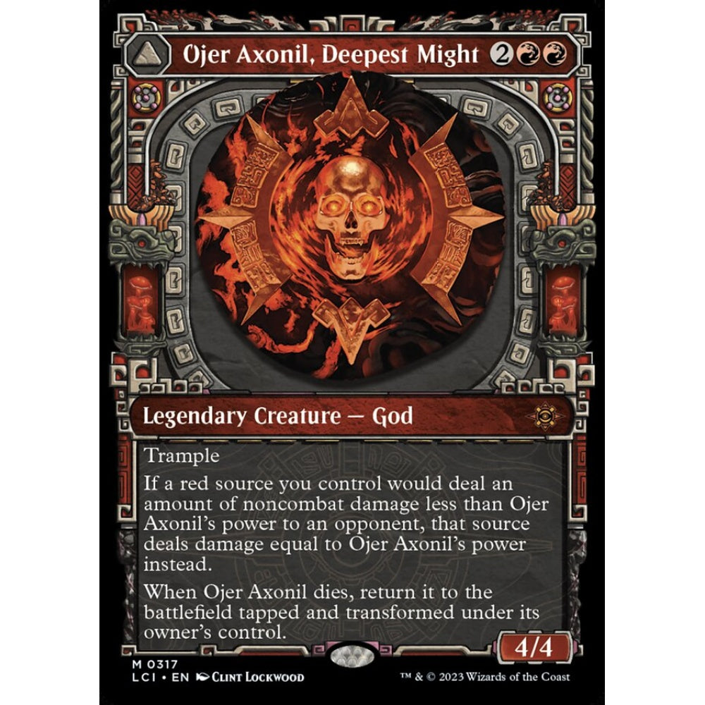 Ojer Axonil, Deepest Might // Temple of Power mythic 317 Magic the Gathering The Lost Caverns of Ixalan