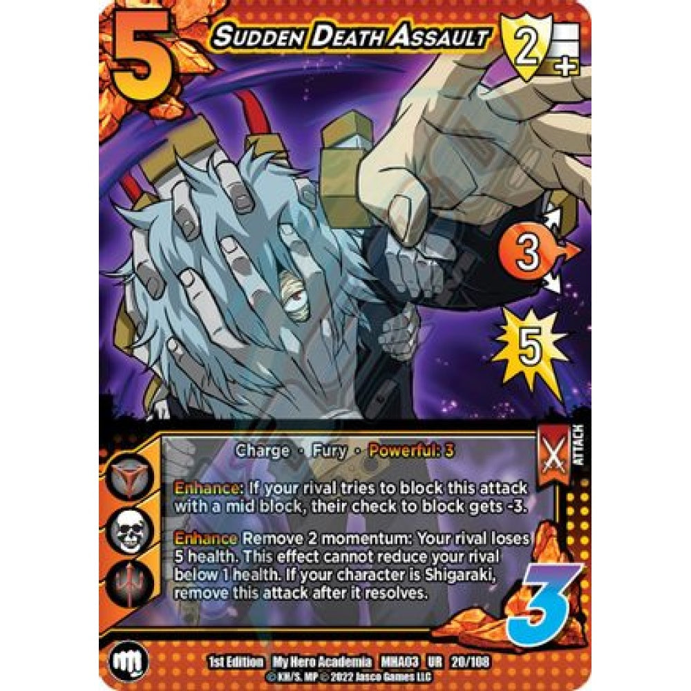 Sudden Death Assault, 20/108, UR, UniVersus, MHA03 Heroes Clash