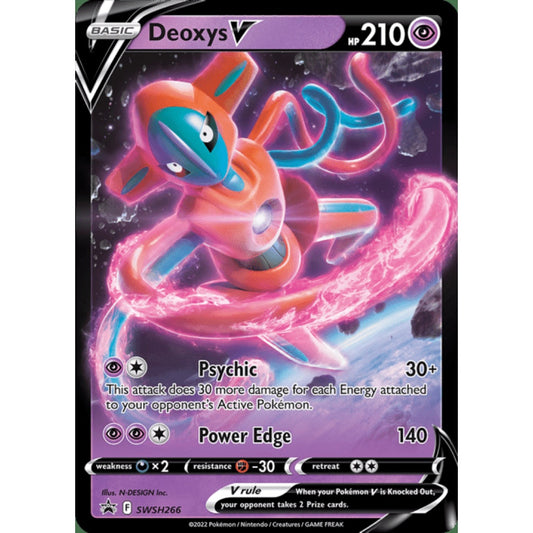 Deoxys V Black Star Promo SWSH266 Pokemon Card Game Sword & Shield Promos